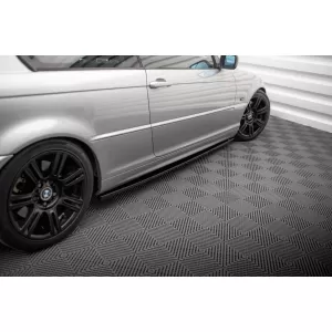 Maxton Design spoiler set suitable for side skirts, front, rear bumper and trunk of BMW 3 Coupe E46 1998-2003, Gloss Black-image-6348076