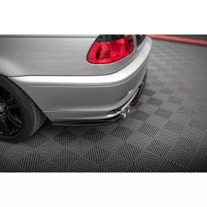Maxton Design spoiler set suitable for side skirts, front, rear bumper and trunk of BMW 3 Coupe E46 1998-2003, Gloss Black-image-6348078