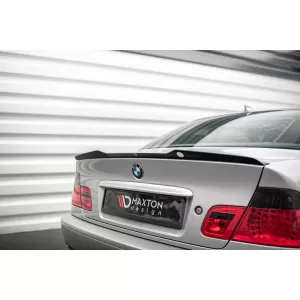 Maxton Design spoiler set suitable for side skirts, front, rear bumper and trunk of BMW 3 Coupe E46 1998-2003, Gloss Black-image-6348079
