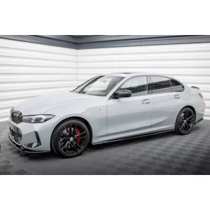 Maxton Design spoiler set suitable for side skirts, front, rear bumper and trunk of BMW M340i Sedan G20 after 2022, Gloss Black-image-6348087
