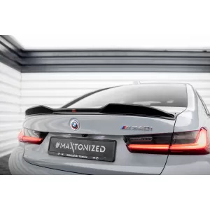 Maxton Design spoiler set suitable for side skirts, front, rear bumper and trunk of BMW M340i Sedan G20 after 2022, Gloss Black-image-6348095