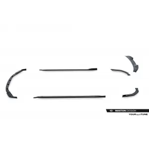 Maxton Design spoiler set suitable for side skirts, front, rear bumper and trunk of BMW M3 Sedan G80 after 2021, Gloss Black-image-6348099
