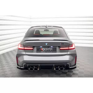 Maxton Design spoiler set suitable for side skirts, front, rear bumper and trunk of BMW M3 Sedan G80 after 2021, Gloss Black-image-6348106