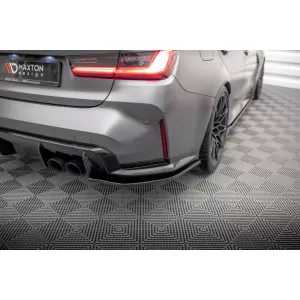 Maxton Design spoiler set suitable for side skirts, front, rear bumper and trunk of BMW M3 Sedan G80 after 2021, Gloss Black-image-6348113
