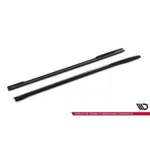 Maxton Design spoiler set suitable for side skirts, front, rear bumper and trunk of BMW 4 Cabrio F33 2014-2020, Gloss Black-image-6348118