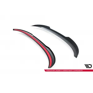 Maxton Design spoiler set suitable for side skirts, front, rear bumper and trunk of BMW 4 Cabrio F33 2014-2020, Gloss Black-image-6348121