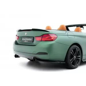 Maxton Design spoiler set suitable for side skirts, front, rear bumper and trunk of BMW 4 Cabrio F33 2014-2020, Gloss Black-image-6348134