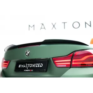 Maxton Design spoiler set suitable for side skirts, front, rear bumper and trunk of BMW 4 Cabrio F33 2014-2020, Gloss Black-image-6348136