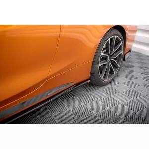 Maxton Design spoiler set suitable for side skirts, front, rear bumper and trunk of BMW M440i Coupe G22 after 2020, Gloss Black-image-6348156