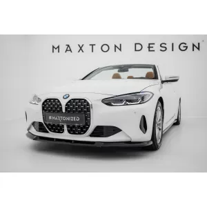 Maxton Design spoiler set suitable for side skirts, front, rear bumper and trunk of BMW 4 Coupe G22 and Cabrio G23 after 2020, Gloss Black-image-6348204