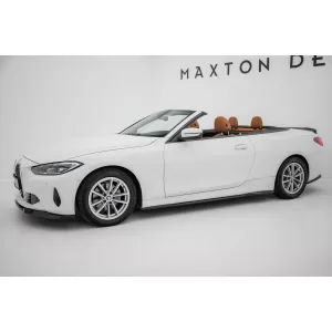 Maxton Design spoiler set suitable for side skirts, front, rear bumper and trunk of BMW 4 Coupe G22 and Cabrio G23 after 2020, Gloss Black-image-6348205