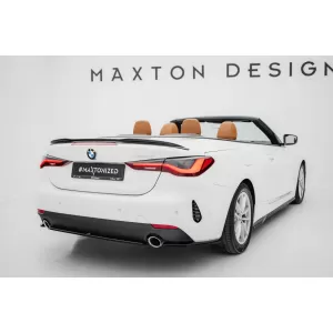 Maxton Design spoiler set suitable for side skirts, front, rear bumper and trunk of BMW 4 Coupe G22 and Cabrio G23 after 2020, Gloss Black-image-6348206