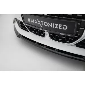 Maxton Design spoiler set suitable for side skirts, front, rear bumper and trunk of BMW 4 Coupe G22 and Cabrio G23 after 2020, Gloss Black-image-6348207