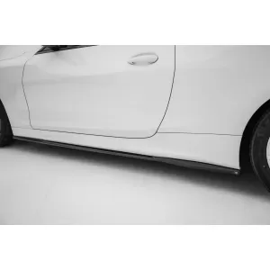 Maxton Design spoiler set suitable for side skirts, front, rear bumper and trunk of BMW 4 Coupe G22 and Cabrio G23 after 2020, Gloss Black-image-6348208