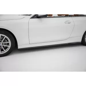 Maxton Design spoiler set suitable for side skirts, front, rear bumper and trunk of BMW 4 Coupe G22 and Cabrio G23 after 2020, Gloss Black-image-6348209