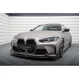 Maxton Design spoiler set suitable for side skirts, front, rear bumper and trunk of BMW M4 Coupe G82 after 2021, Gloss Black-image-6348219