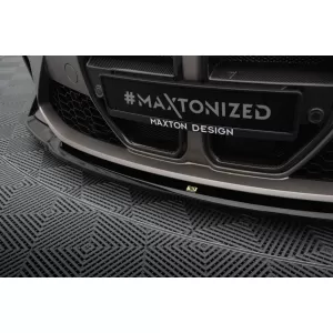 Maxton Design spoiler set suitable for side skirts, front, rear bumper and trunk of BMW M4 Coupe G82 after 2021, Gloss Black-image-6348223