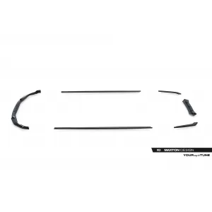 Maxton Design spoiler set suitable for side skirts, front, rear bumper and trunk of BMW M5 F90 2020-2024, Gloss Black-image-6348232