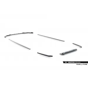 Maxton Design spoiler set suitable for side skirts, front, rear bumper and trunk of BMW M5 F90 2020-2024, Gloss Black-image-6348234