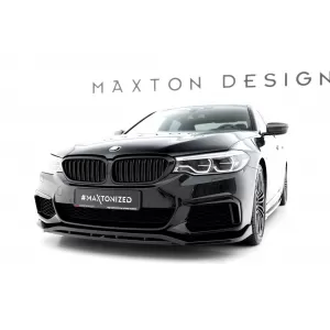 Maxton Design spoiler set suitable for side skirts, front, rear bumper and trunk of BMW M550i Sedan G30 2017-2020, Gloss Black-image-6348260