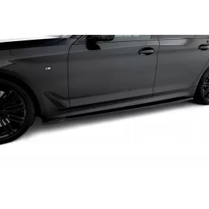 Maxton Design spoiler set suitable for side skirts, front, rear bumper and trunk of BMW M550i Sedan G30 2017-2020, Gloss Black-image-6348262