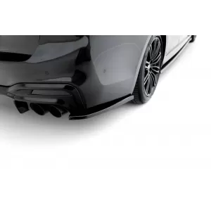 Maxton Design spoiler set suitable for side skirts, front, rear bumper and trunk of BMW M550i Sedan G30 2017-2020, Gloss Black-image-6348267