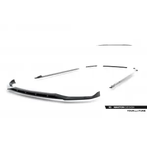 Maxton Design spoiler set suitable for side skirts, front, rear bumper and trunk of BMW 5 Touring M-pack G30 2017-2020, Gloss Black-image-6348273