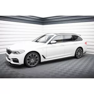 Maxton Design spoiler set suitable for side skirts, front, rear bumper and trunk of BMW 5 Touring M-pack G30 2017-2020, Gloss Black-image-6348276