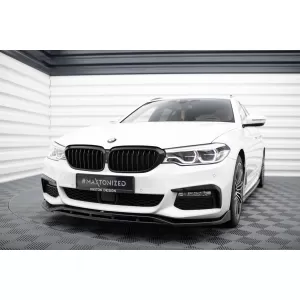 Maxton Design spoiler set suitable for side skirts, front, rear bumper and trunk of BMW 5 Touring M-pack G30 2017-2020, Gloss Black-image-6348277