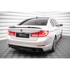 Maxton Design spoiler set suitable for side skirts, front, rear bumper and trunk of BMW 5 Touring M-pack G30 2017-2020, Gloss Black-image-6348279