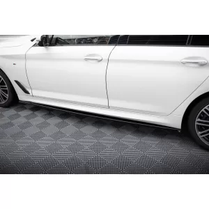 Maxton Design spoiler set suitable for side skirts, front, rear bumper and trunk of BMW 5 Touring M-pack G30 2017-2020, Gloss Black-image-6348282