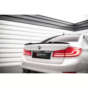 Maxton Design spoiler set suitable for side skirts, front, rear bumper and trunk of BMW 5 Touring M-pack G30 2017-2020, Gloss Black-image-6348283