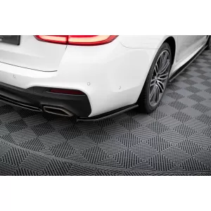 Maxton Design spoiler set suitable for side skirts, front, rear bumper and trunk of BMW 5 Touring M-pack G30 2017-2020, Gloss Black-image-6348288