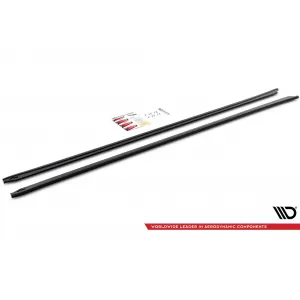 Maxton Design spoiler set suitable for side skirts, front, rear bumper and trunk of BMW 5 Sedan G30 2017-2020, Gloss Black-image-6348292