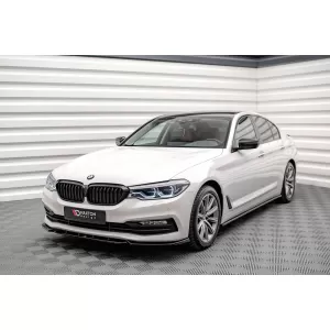 Maxton Design spoiler set suitable for side skirts, front, rear bumper and trunk of BMW 5 Sedan G30 2017-2020, Gloss Black-image-6348300