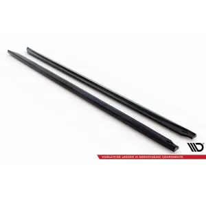 Maxton Design spoiler set suitable for side skirts, front, rear bumper and trunk of BMW 5 Touring G31 2020-2023, Gloss Black-image-6348316