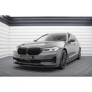 Maxton Design spoiler set suitable for side skirts, front, rear bumper and trunk of BMW 5 Touring G31 2020-2023, Gloss Black-image-6348325