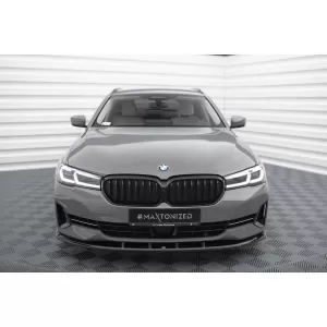 Maxton Design spoiler set suitable for side skirts, front, rear bumper and trunk of BMW 5 Touring G31 2020-2023, Gloss Black-image-6348326