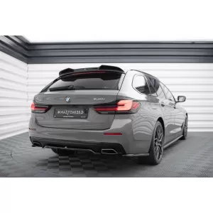 Maxton Design spoiler set suitable for side skirts, front, rear bumper and trunk of BMW 5 Touring G31 2020-2023, Gloss Black-image-6348327