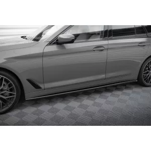Maxton Design spoiler set suitable for side skirts, front, rear bumper and trunk of BMW 5 Touring G31 2020-2023, Gloss Black-image-6348328