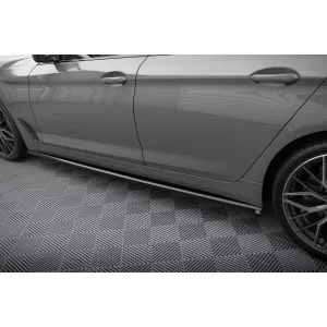 Maxton Design spoiler set suitable for side skirts, front, rear bumper and trunk of BMW 5 Touring G31 2020-2023, Gloss Black-image-6348329