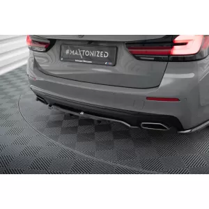 Maxton Design spoiler set suitable for side skirts, front, rear bumper and trunk of BMW 5 Touring G31 2020-2023, Gloss Black-image-6348331