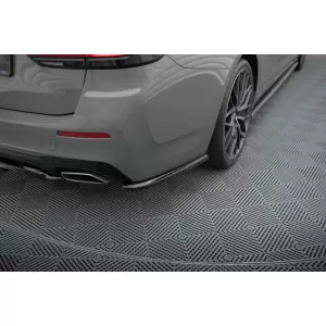 Maxton Design spoiler set suitable for side skirts, front, rear bumper and trunk of BMW 5 Touring G31 2020-2023, Gloss Black-image-6348333