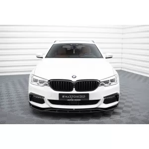 Maxton Design spoiler set suitable for side skirts, front, rear bumper and trunk of BMW 5 Touring M-pack G31 2017-2020, Gloss Black-image-6348342