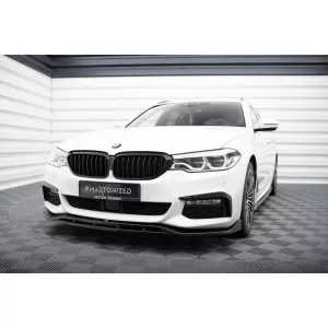 Maxton Design spoiler set suitable for side skirts, front, rear bumper and trunk of BMW 5 Touring M-pack G31 2017-2020, Gloss Black-image-6348343