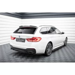 Maxton Design spoiler set suitable for side skirts, front, rear bumper and trunk of BMW 5 Touring M-pack G31 2017-2020, Gloss Black-image-6348345