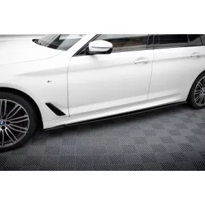 Maxton Design spoiler set suitable for side skirts, front, rear bumper and trunk of BMW 5 Touring M-pack G31 2017-2020, Gloss Black-image-6348347