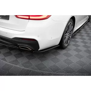 Maxton Design spoiler set suitable for side skirts, front, rear bumper and trunk of BMW 5 Touring M-pack G31 2017-2020, Gloss Black-image-6348353
