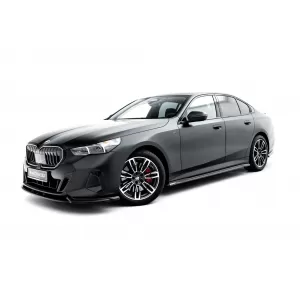 Maxton Design version 1 spoiler set suitable for side skirts, front, rear bumper and trunk of BMW 5 M-Pack Sedan G60 after 2023, Gloss Black-image-6348359