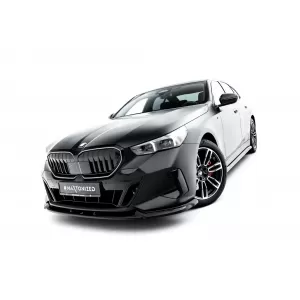 Maxton Design version 1 spoiler set suitable for side skirts, front, rear bumper and trunk of BMW 5 M-Pack Sedan G60 after 2023, Gloss Black-image-6348360